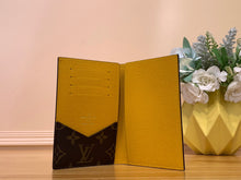 Load image into Gallery viewer, LOUIS MONOGRAM PASSPORT HOLDER LEATHER (YELLOW)
