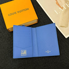 Load image into Gallery viewer, LOUIS VACATION PASSPORT HOLDER (BLUE)