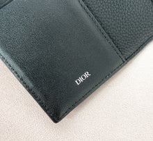Load image into Gallery viewer, CHRISTIAN OBLIQUE JACQUARD PASSPORT COVER (BLACK)
