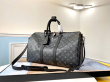 Load image into Gallery viewer, LOUIS KEEPALL BANDOULIERE 55 MONOGRAM (BLACK)