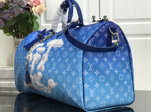 Load image into Gallery viewer, LOUIS KEEPALL BANDOULIERE 55 MONOGRAM (BLUE CLOUD)