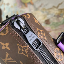 Load image into Gallery viewer, LOUIS X VIRGIL KEEPALL BANDOULIERE MONOGRAM MACASSAR 25 (PURPLE)