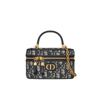 Load image into Gallery viewer, CHRISTIAN 30 MONTAIGNE MINI VANITY BAG (NAVY)