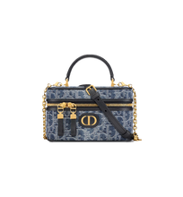 Load image into Gallery viewer, CHRISTIAN 30 MONTAIGNE MINI VANITY BAG (DENIM)