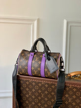 Load image into Gallery viewer, LOUIS X VIRGIL KEEPALL BANDOULIERE MONOGRAM MACASSAR 25 (PURPLE)