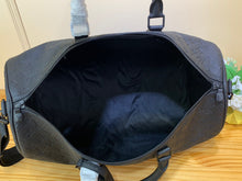 Load image into Gallery viewer, LOUIS KEEPALL BANDOULIERE 50 EMBOSSED MONOGRAM SHADOW LEATHER (BLACK)