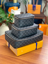 Load image into Gallery viewer, LOUIS TRIO PACKING CUBE CHECKERED (BLACK)