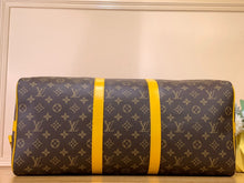 Load image into Gallery viewer, LOUIS KEEPALL BANDOULIERE MACASSAR 50 (YELLOW)