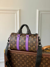 Load image into Gallery viewer, LOUIS X VIRGIL KEEPALL BANDOULIERE MONOGRAM MACASSAR 25 (PURPLE)