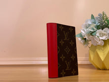 Load image into Gallery viewer, LOUIS MONOGRAM PASSPORT HOLDER LEATHER (RED)