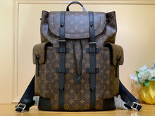 Load image into Gallery viewer, LOUIS CHRISTOPHER MM MONOGRAM BACKPACK (BROWN)