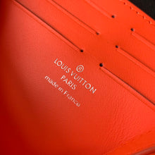 Load image into Gallery viewer, LOUIS EMBOSSED MONOGRAM POUCH (ORANGE)