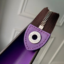 Load image into Gallery viewer, LOUIS MONOGRAM POUCH (BROWN AND PURPLE)