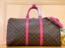 Load image into Gallery viewer, LOUIS KEEPALL BANDOULIERE MACASSAR 50 (PINK)