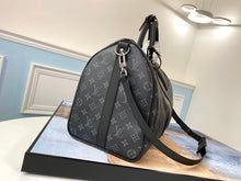Load image into Gallery viewer, LOUIS KEEPALL BANDOULIERE 55 MONOGRAM (BLACK)