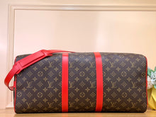 Load image into Gallery viewer, LOUIS KEEPALL BANDOULIERE MACASSAR 50 (RED)