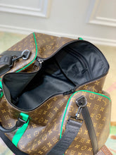 Load image into Gallery viewer, LOUIS X VIRGIL KEEPALL BANDOULIERE MONOGRAM MACASSAR 50 (GREEN)