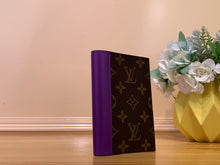 Load image into Gallery viewer, LOUIS MONOGRAM PASSPORT HOLDER LEATHER (PURPLE)