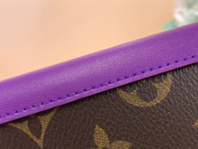 Load image into Gallery viewer, LOUIS MONOGRAM PASSPORT HOLDER LEATHER (PURPLE)