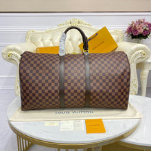 Load image into Gallery viewer, LOUIS KEEPALL BANDOULIERE 55 (CHECKERED BROWN)