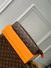 Load image into Gallery viewer, LOUIS MONOGRAM POUCH (BROWN AND RED)