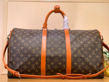 Load image into Gallery viewer, LOUIS KEEPALL BANDOULIERE MACASSAR 50 (ORANGE)