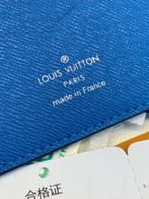 Load image into Gallery viewer, LOUIS MONOGRAM PASSPORT HOLDER (BLUE)