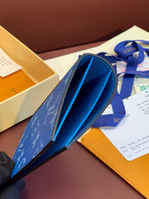 Load image into Gallery viewer, LOUIS MONOGRAM PASSPORT HOLDER (BLUE)