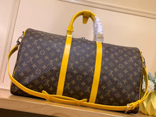 Load image into Gallery viewer, LOUIS KEEPALL BANDOULIERE MACASSAR 50 (YELLOW)
