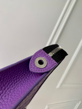 Load image into Gallery viewer, LOUIS EMBOSSED MONOGRAM POUCH (PURPLE)