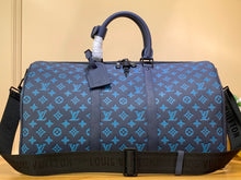 Load image into Gallery viewer, LOUIS KEEPALL BANDOULIERE 50 MONOGRAM (RIVER BLUE)