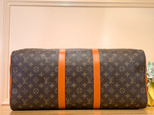 Load image into Gallery viewer, LOUIS KEEPALL BANDOULIERE MACASSAR 50 (ORANGE)