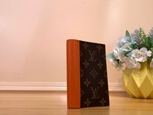 Load image into Gallery viewer, LOUIS MONOGRAM PASSPORT HOLDER LEATHER (ORANGE)