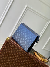 Load image into Gallery viewer, LOUIS MONOGRAM POUCH (SHADOW BLUE)