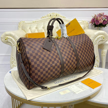 Load image into Gallery viewer, LOUIS KEEPALL BANDOULIERE 55 (CHECKERED BROWN)