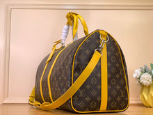 Load image into Gallery viewer, LOUIS KEEPALL BANDOULIERE MACASSAR 50 (YELLOW)
