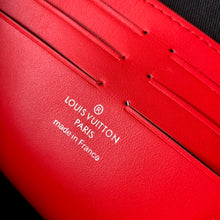 Load image into Gallery viewer, LOUIS EMBOSSED MONOGRAM POUCH (RED)