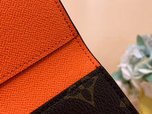 Load image into Gallery viewer, LOUIS MONOGRAM PASSPORT HOLDER LEATHER (ORANGE)