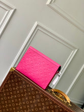 Load image into Gallery viewer, LOUIS EMBOSSED MONOGRAM POUCH (PINK)