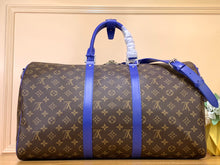 Load image into Gallery viewer, LOUIS KEEPALL BANDOULIERE MACASSAR 50 (BLUE)