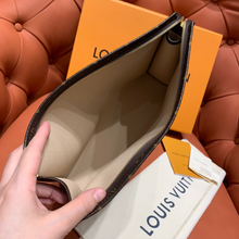 Load image into Gallery viewer, LOUIS MONOGRAM POUCH (BROWN)