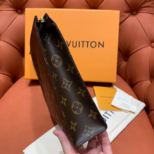 Load image into Gallery viewer, LOUIS MONOGRAM POUCH (BROWN)