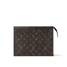 Load image into Gallery viewer, LOUIS MONOGRAM POUCH (WASHED BLACK)