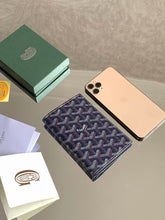 Load image into Gallery viewer, GRENELLE PASSPORT HOLDER (NAVY BLUE)