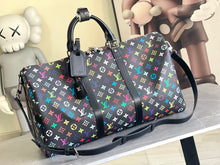 Load image into Gallery viewer, LOUIS X TM KEEPALL BANDOULIERE 50 (BLACK MULTICOLOUR)