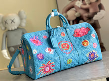 Load image into Gallery viewer, LOUIS X YK KEEPALL BANDOULIERE 50 (BLUE)