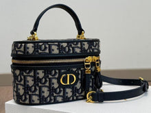 Load image into Gallery viewer, CHRISTIAN 30 MONTAIGNE MINI VANITY BAG (NAVY)