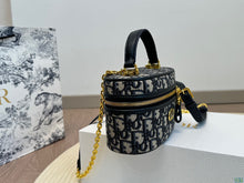 Load image into Gallery viewer, CHRISTIAN 30 MONTAIGNE MINI VANITY BAG (NAVY)