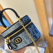 Load image into Gallery viewer, CHRISTIAN 30 MONTAIGNE MINI VANITY BAG (DENIM)