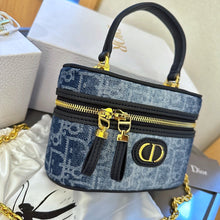Load image into Gallery viewer, CHRISTIAN 30 MONTAIGNE MINI VANITY BAG (DENIM)